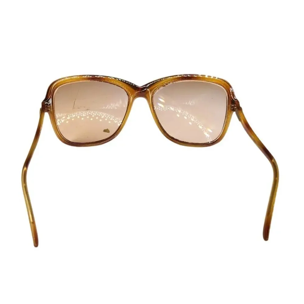 Vintage Jacques Fath Prescription Sunglasses 70s 1970s Brown Black